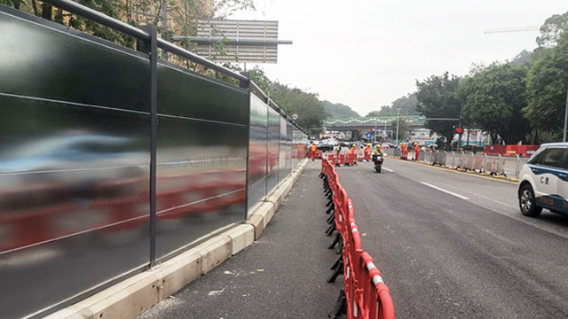 c類圍擋-鍍鋅鋼結構圍擋C款-施工圍擋-深圳道路改造項目工程-A/B/C類圍擋-深圳市大通建材有限公司鋼圍擋生產定制廠家