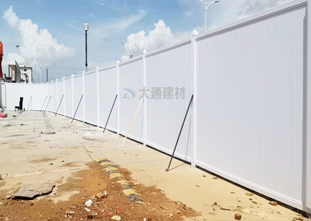 高質(zhì)量平面墻PVC圍擋-深圳工程案例-市政PVC圍擋-深圳市大通建材有限公司鋼圍擋生產(chǎn)定制廠家